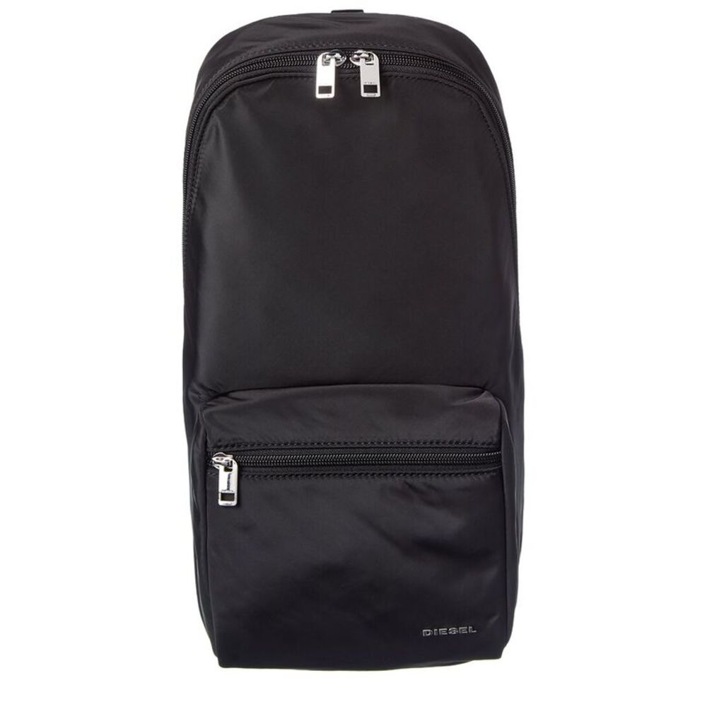 Diesel Logo Basic Slingback Letter Mono Backpack, Black